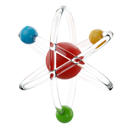 Atom  3D Icon