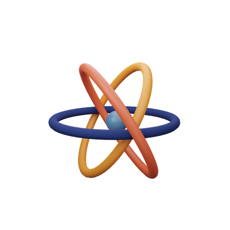 Atom  3D Icon