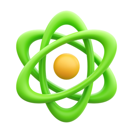 Atom  3D Icon