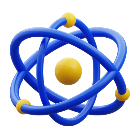 Atom  3D Icon