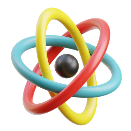 Atom  3D Icon