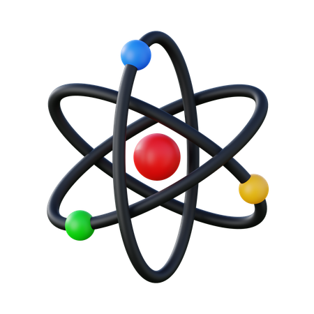 Atom  3D Icon