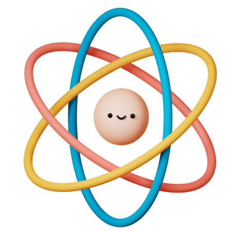 Atom  3D Icon