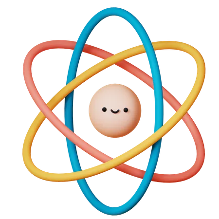 Atom  3D Icon