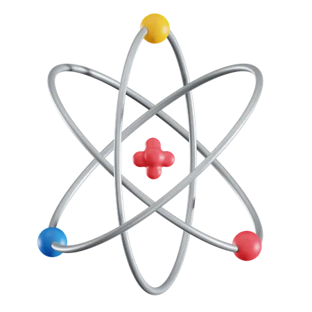 Atom  3D Icon