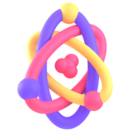 Atom  3D Icon