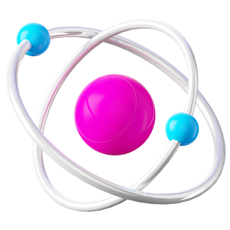 Atom  3D Icon