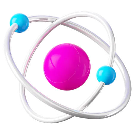 Atom  3D Icon