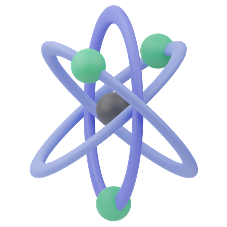 Atom  3D Icon