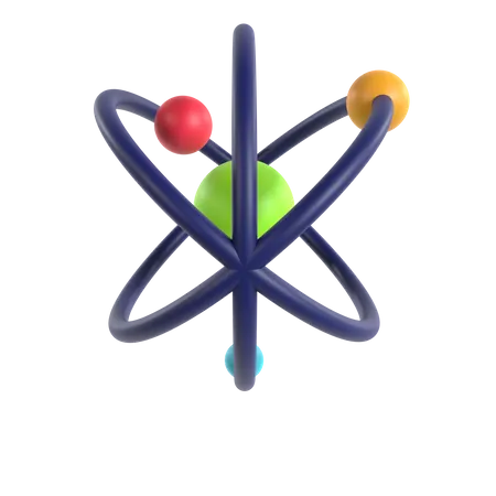 Atom  3D Icon