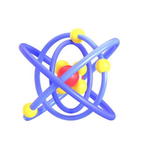 Atom  3D Icon