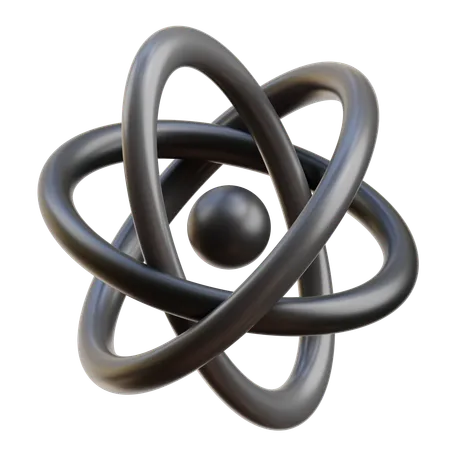 Atom  3D Icon