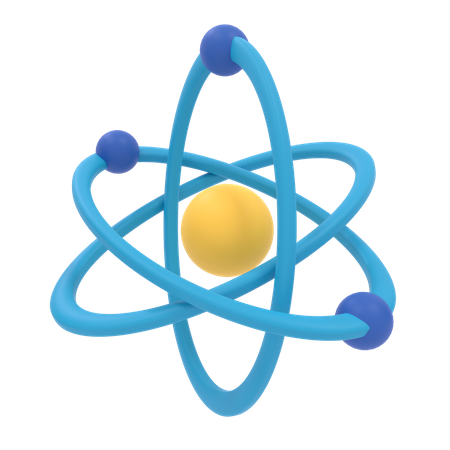 Atom  3D Icon