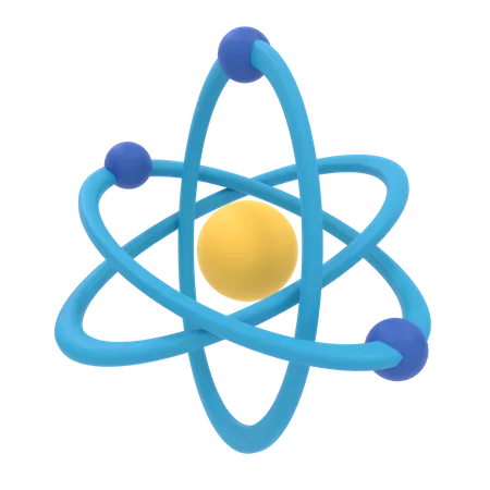 Atom  3D Icon