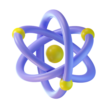 Atom  3D Icon