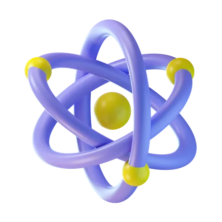 Atom  3D Icon