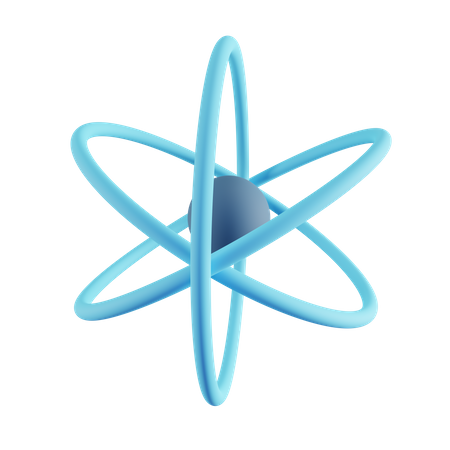 Atom  3D Icon