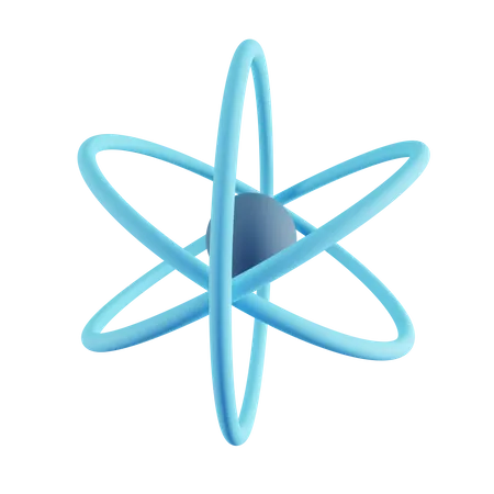 Atom  3D Icon