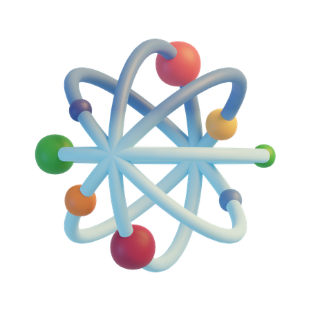 Atom  3D Icon