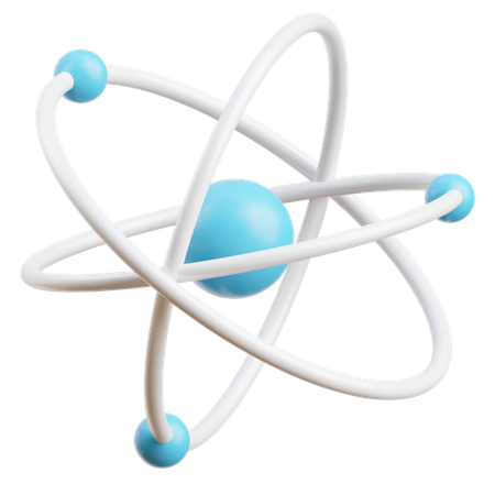 Atom  3D Icon