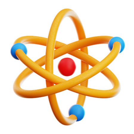 Atom  3D Icon