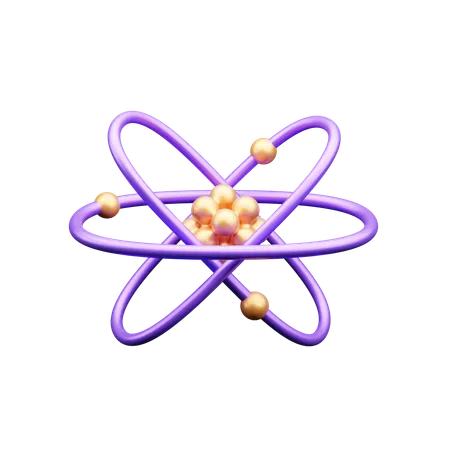 Atom  3D Icon