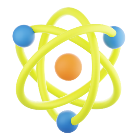 Atom  3D Icon