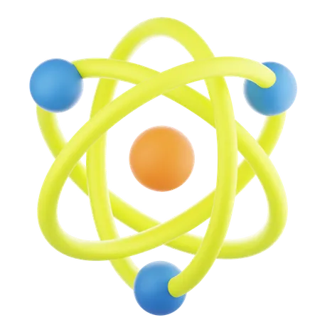 Atom  3D Icon