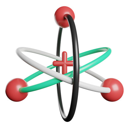 Atom  3D Icon