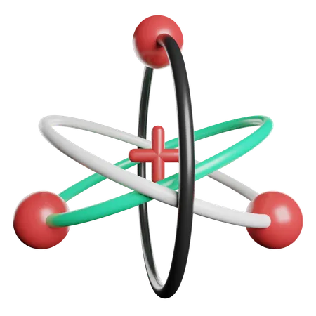 Atom  3D Icon