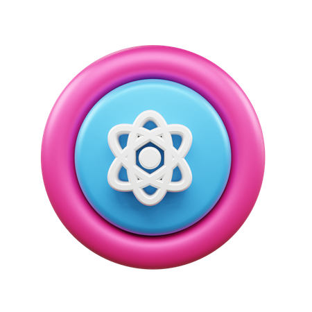 Atom  3D Icon