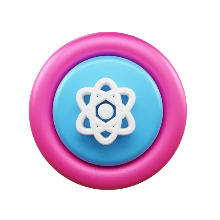 Atom  3D Icon