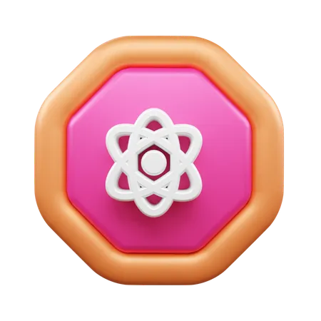 Atom  3D Icon