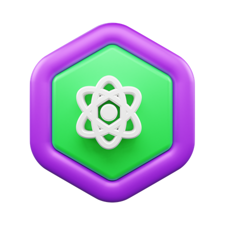 Atom  3D Icon