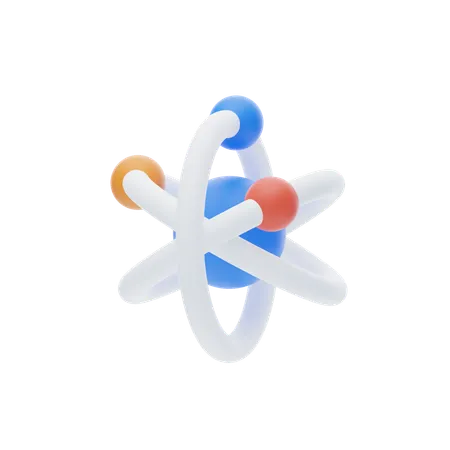 Atom  3D Icon