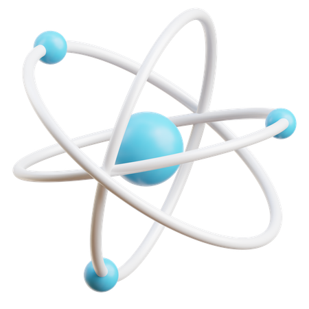 Atom  3D Icon