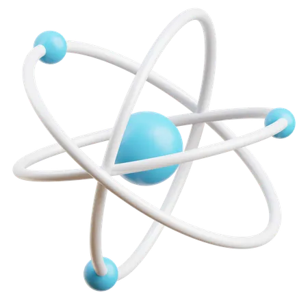 Atom  3D Icon