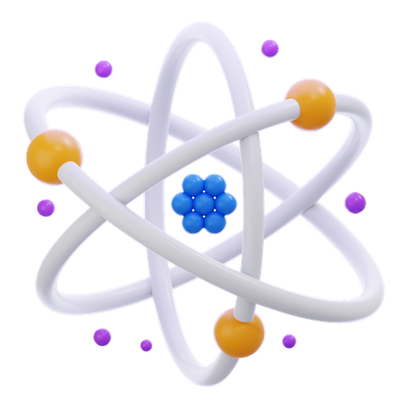 Atom  3D Icon