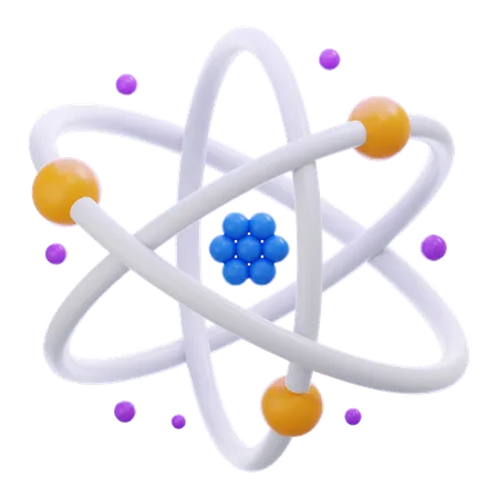 Atom  3D Icon