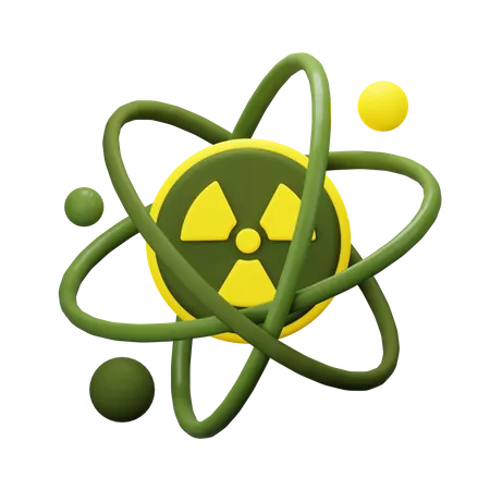 Atom  3D Icon