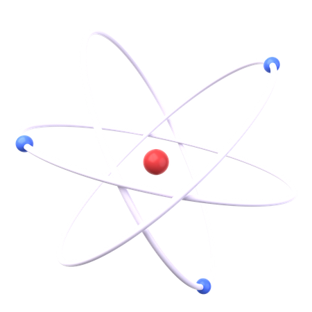 Atom  3D Icon