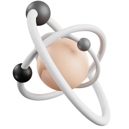 Atom  3D Icon