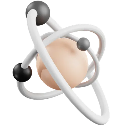 Atom  3D Icon