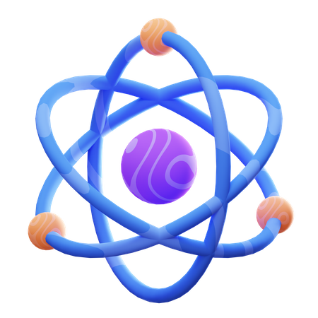 Atom  3D Icon