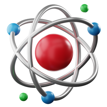 Atom  3D Icon