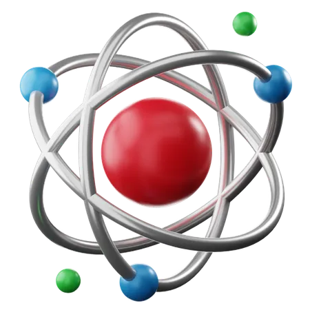 Atom  3D Icon