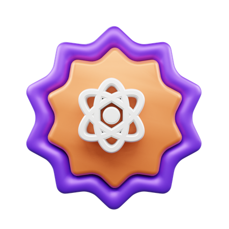 Atom  3D Icon