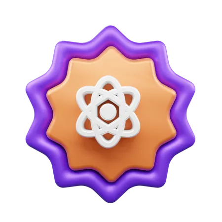 Atom  3D Icon