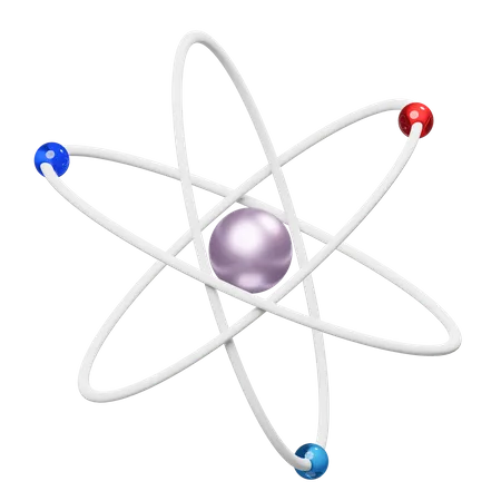 Atom  3D Icon