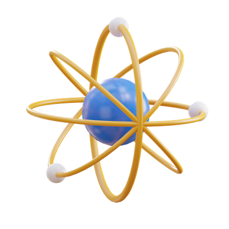 Atom  3D Icon